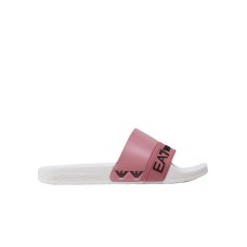 EA7 EMPORIO ARMANI CIABATTA BIANCA E ROSA