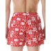 Emporio Armani Swimwear Costume boxer Rosso logo EMPORIO ARMANI All Over