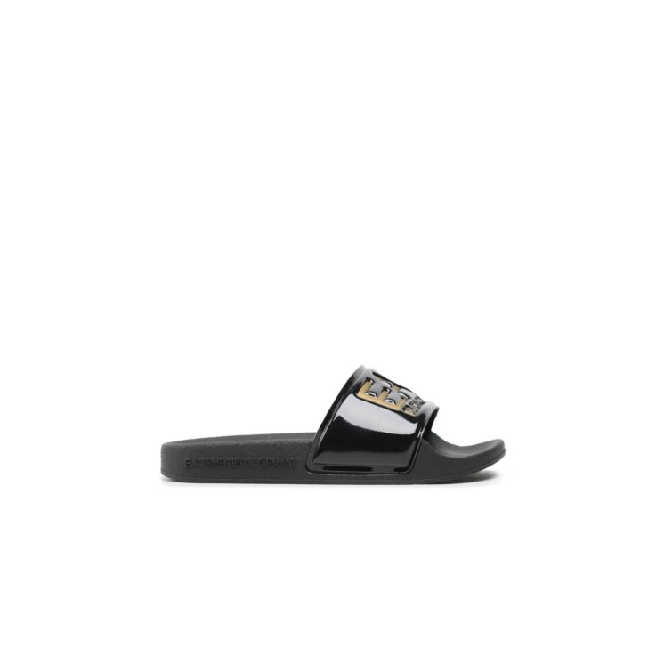 EA7 EMPORIO ARMANI CIABATTA NERA E ORO 