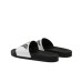 Emporio Armani Ciabatta bianca in Pvc con maxi Aquila a rilievo a contrasto