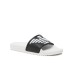 Emporio Armani Ciabatta nera in Pvc con maxi Aquila a rilievo a contrasto