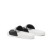 Emporio Armani Ciabatta nera in Pvc con maxi Aquila a rilievo a contrasto