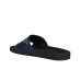 Emporio Armani Ciabatta blu navy in PVC con maxi Aquila a rilievo