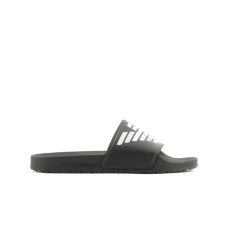 EMPORIO ARMANI CIABATTA BLACK CON LOGO AQUILA WHITE
