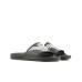 EMPORIO ARMANI CIABATTA BLACK CON LOGO AQUILA WHITE