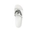 EMPORIO ARMANI CIABATTA WHITE CON LOGO AQUILA BLACK