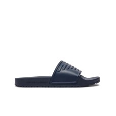 EMPORIO ARMANI CIABATTA BLU NAVY CON LOGO AQUILA 