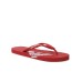 Emporio Armani Infradito rosso in gomma con logo Emporio Armani sulla tomaia e logo Aquila stampata su sottopiede