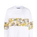 Versace Jeans Couture Felpa da Uomo bianca, caratterizzata da stampa logo Barocco