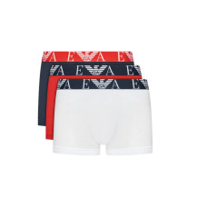 Emporio Armani Set 3 Boxer in cotone elasticizzato vita elastica con logo bold monogram