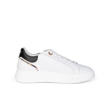 Gattinoni Sneakers bianca con inserti in stampa Planetarium