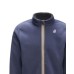 K-Way Felpa blu in pile con logo nella parte anteriore 