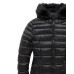 RefrigiWear Giubbotto nero con cappuccio da Donna