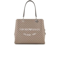 EMPORIO ARMANI SHOPPING BAG EAGLE ALL OVER CON CHARM AQUILA 