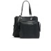EMPORIO ARMANI SHOPPING BAG BLACK EAGLE ALL OVER CON CHARM AQUILA
