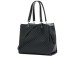 EMPORIO ARMANI SHOPPING BAG BLACK EAGLE ALL OVER CON CHARM AQUILA