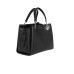 EMPORIO ARMANI SHOPPING BAG BLACK EFFETTO PALMELLATO CON CHARM AQUILA E TRACOLLA REGOLABILE ESTRAIBILE