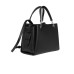EMPORIO ARMANI SHOPPING BAG BLACK EFFETTO PALMELLATO CON CHARM AQUILA E TRACOLLA REGOLABILE ESTRAIBILE
