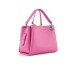 EMPORIO ARMANI SHOPPING BAG PINK EFFETTO PALMELLATO CON CHARM AQUILA E TRACOLLA REGOLABILE ESTRAIBILE