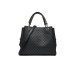 EMPORIO ARMANI SMALL SHOPPING BAG BLACK EAGLE ALL OVER CON CHARM AQUILA