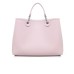 EMPORIO ARMANI SHOPPING BAG ROSA MYEA CON TRACOLLA IN NASTRO CON LOGO LETTERING ALL OVER REGOLABILE ESTRAIBILE
