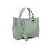 EMPORIO ARMANI SHOPPING BAG SMALL VERDE CON TRACOLLA IN NASTRO CON LOGO LETTERING ALL OVER REGOLABILE ESTRAIBILE