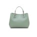 EMPORIO ARMANI SHOPPING BAG SMALL VERDE CON TRACOLLA IN NASTRO CON LOGO LETTERING ALL OVER REGOLABILE ESTRAIBILE