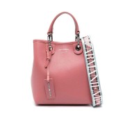EMPORIO ARMANI SHOPPING BAG CIPRIA CON TRACOLLA IN NASTRO CON LOGO ALL OVER REGOLABILE ESTRAIBILE