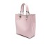 EMPORIO ARMANI SHOPPING BAG ROSA CON TRACOLLA IN NASTRO CON LOGO ALL OVER REGOLABILE ESTRAIBILE