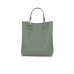 EMPORIO ARMANI SHOPPING BAG VERDE CON TRACOLLA IN NASTRO CON LOGO ALL OVER REGOLABILE ESTRAIBILE