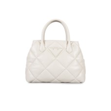 EMPORIO ARMANI SHOPPING BAG TRAPUNTATA CON LOGO AQUILA E TRACOLLA REGOLABILE ESTRAIBILE