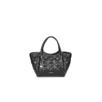 EMPORIO ARMANI SMALL SHOPPING BAG BLACK TRAPUNTATA CON TRACOLLA ESTRAIBILE