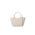 EMPORIO ARMANI SMALL SHOPPING BAG AVORIO TRAPUNTATA CON TRACOLLA ESTRAIBILE
