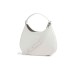 EMPORIO ARMANI SHOPPING BAG WHITE CON TRACOLLA REGOLABILE ESTRAIBILE E LOGO LETTERING IN METALLO 