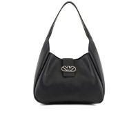 EMPORIO ARMANI SHOPPING BAG IN PELLE MEDIUM BLACK 