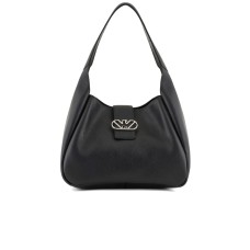 EMPORIO ARMANI SHOPPING BAG IN PELLE MEDIUM BLACK 