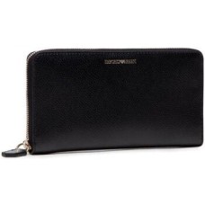 EMPORIO ARMANI WALLET BLACK ZIP AROUND