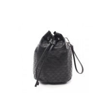 Emporio Armani Pochette nera da donna con laccio da polso