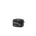 Emporio Armani Mini Borsa Nera a tracolla con logo Lettering All Over
