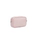 EMPORIO ARMANI MINI BAG ROSA CON TRACOLLA IN NASTRO CON LOGO LETTERING ALL OVER REGOLABILE ESTRAIBILE	