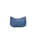 Emporio Armani Mini Borsa Denim Blu stampa cervo con tracolla regolabile, estraibile in rastro con logo lettering All Over