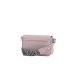 EMPORIO ARMANI MINI BAG ROSA CON TRACOLLA IN NASTRO CON LOGO LETTERING ALL OVER REGOLABILE ESTRAIBILE