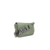 EMPORIO ARMANI MINI BAG VERDE CON TRACOLLA IN NASTRO CON LOGO LETTERING ALL OVER REGOLABILE ESTRAIBILE