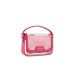 EMPORIO ARMANI MINI BAG FUCSIA TRASPARENT CON TRACOLLA IN CATENA DORATA ESTRAIBILE