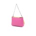 Emporio Armani Mini Borsa Doppia Fucsia e Verde Lime stampa cervo con tracolla regolabile, estraibile in nastro con logo lettering All Over