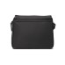 Emporio Armani Borsa Messenger Nera a tracolla in Nylon riciclato con logo Aquila in metallo