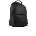 Emporio Armani Zaino Nero in pelle rigenerata stampa saffiano con tasca in nylon con chiusura zip e maxi logo Aquila 