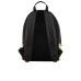 Emporio Armani Zaino Nero in pelle sfumata verde lime embossed Eangle All Over e logo lettering in metallo