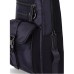 Emporio Armani Zaino Monospalla in Nylon Blu Navy con logo lettering All Over