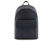 EMPORIO ARMANI ZAINO BLUE IN SAFFIANO RIGENERATO E NYLON RICICLATO ASV 